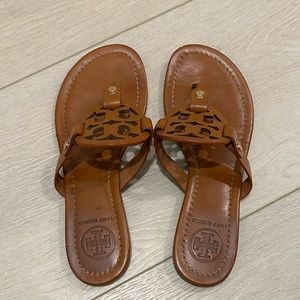 Tory Burch Miller sandals. Size 6 brown cognac color